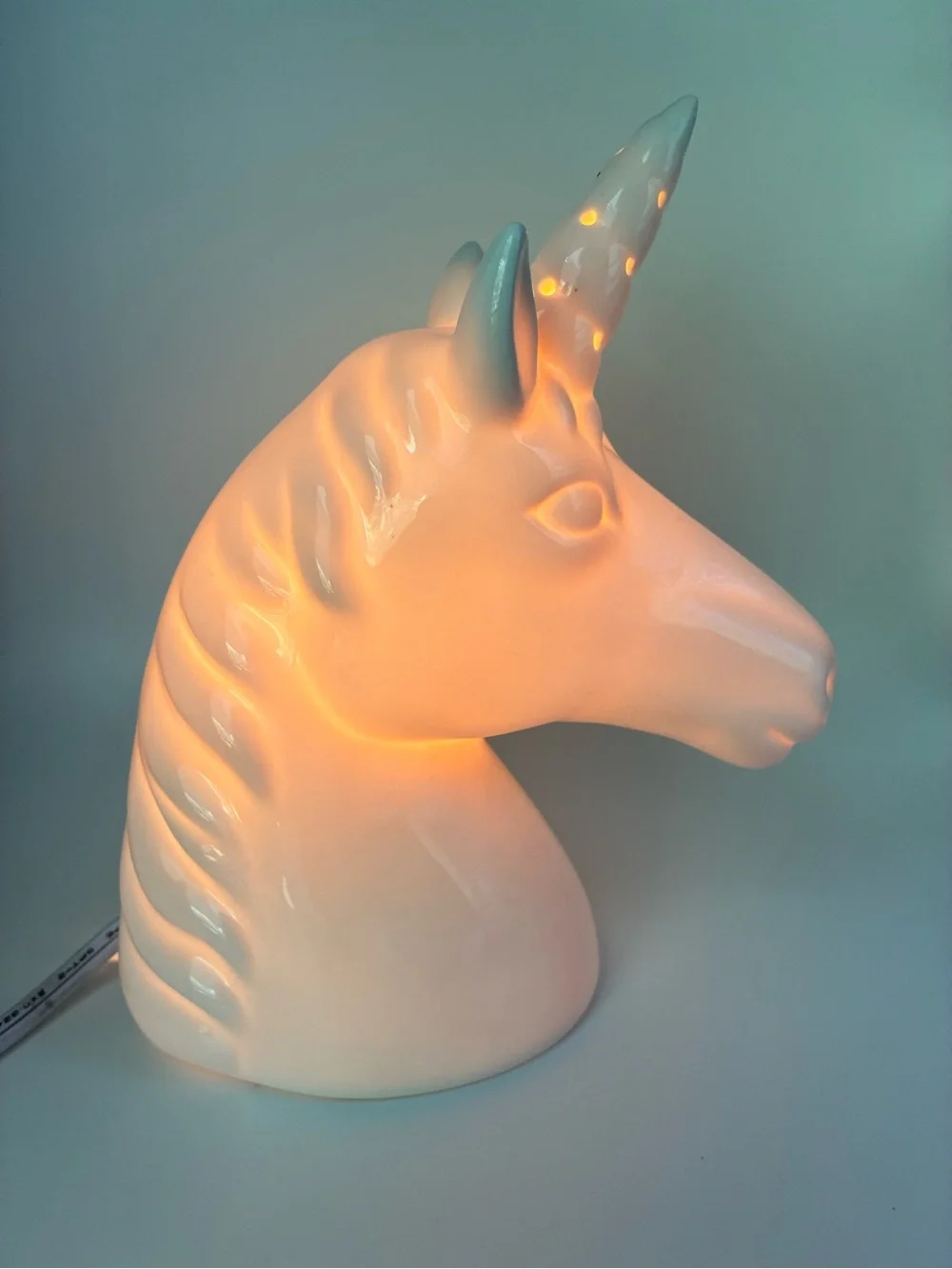 Target White Ceramic Unicorn Lamp